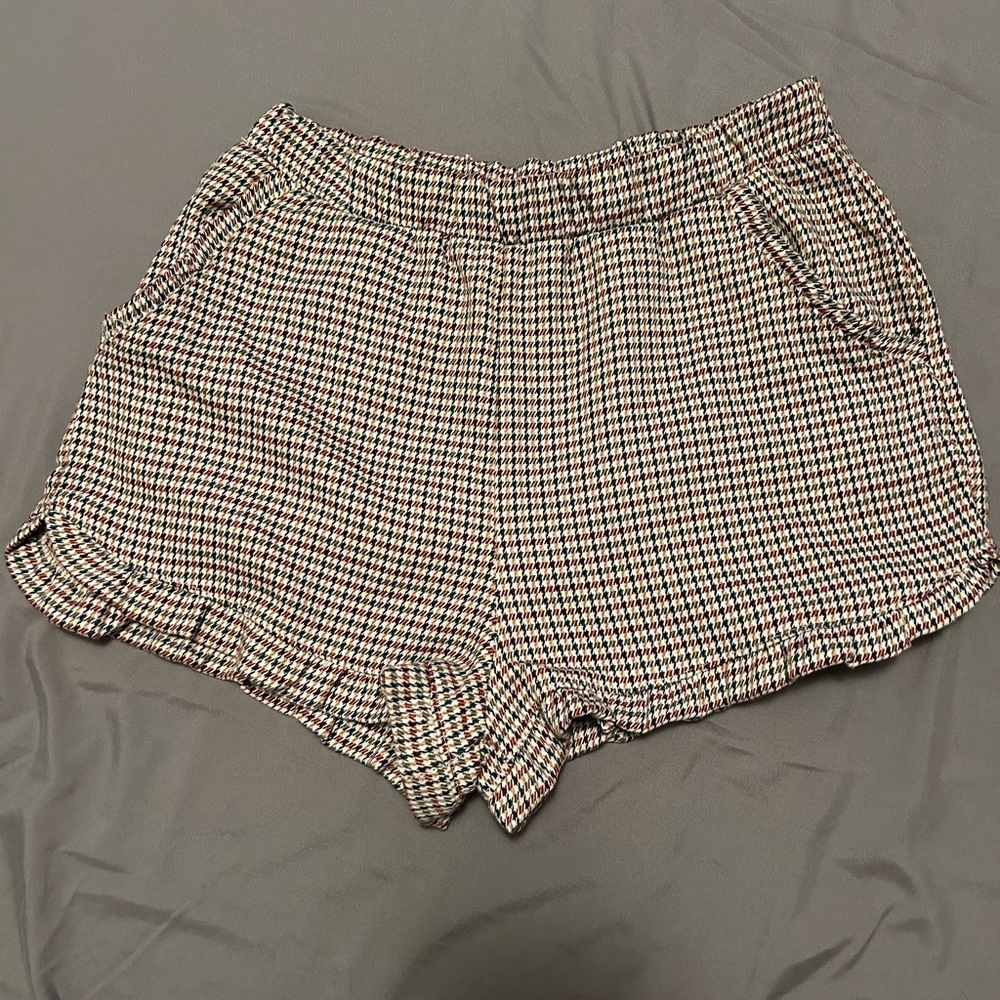 Altar'd State Checkered High Waist Shorts